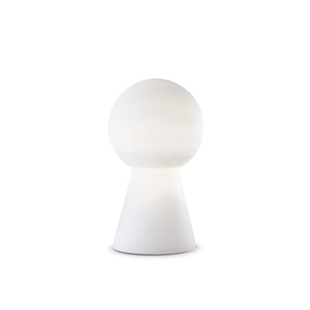 BIRILLO modern asztali lámpa, közepes, fehér