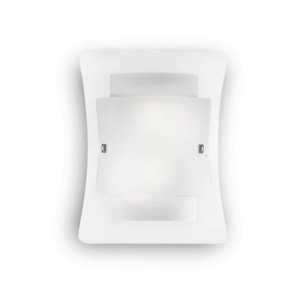 TRIPLO  Modern fali lámpa, opálos fehér, átlátszó, kettes