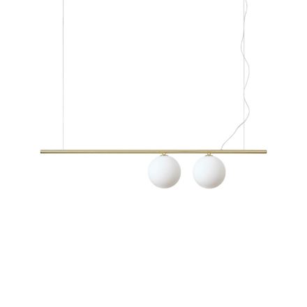 Függő lámpa, PERLINE, matt réz, 100 cm