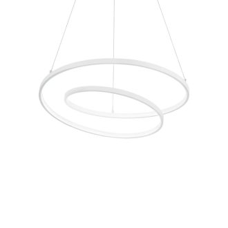 ÓZ modern LED csillár, 60 cm, matt fehér, DALI