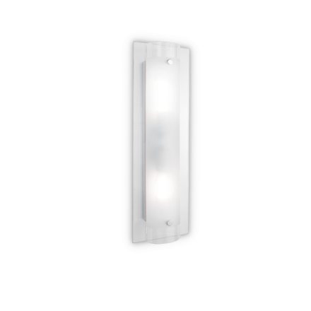TUDOR  Modern fali lámpa, átlátszó, opálos fehér, kettes