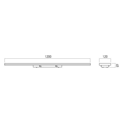 XDECO LED mennyezeti lámpa, fehér, 48W, 4000K