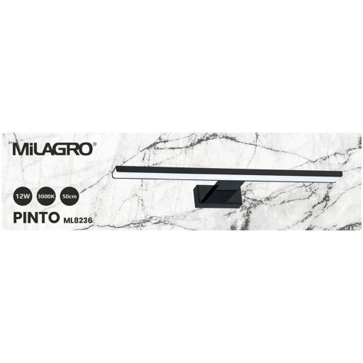 PINTO LED fali lámpa, fekete, 12W