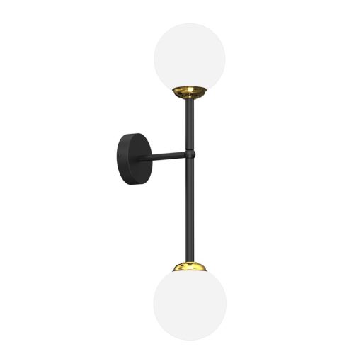 POP fali lámpa, fekete, arany, 80W
